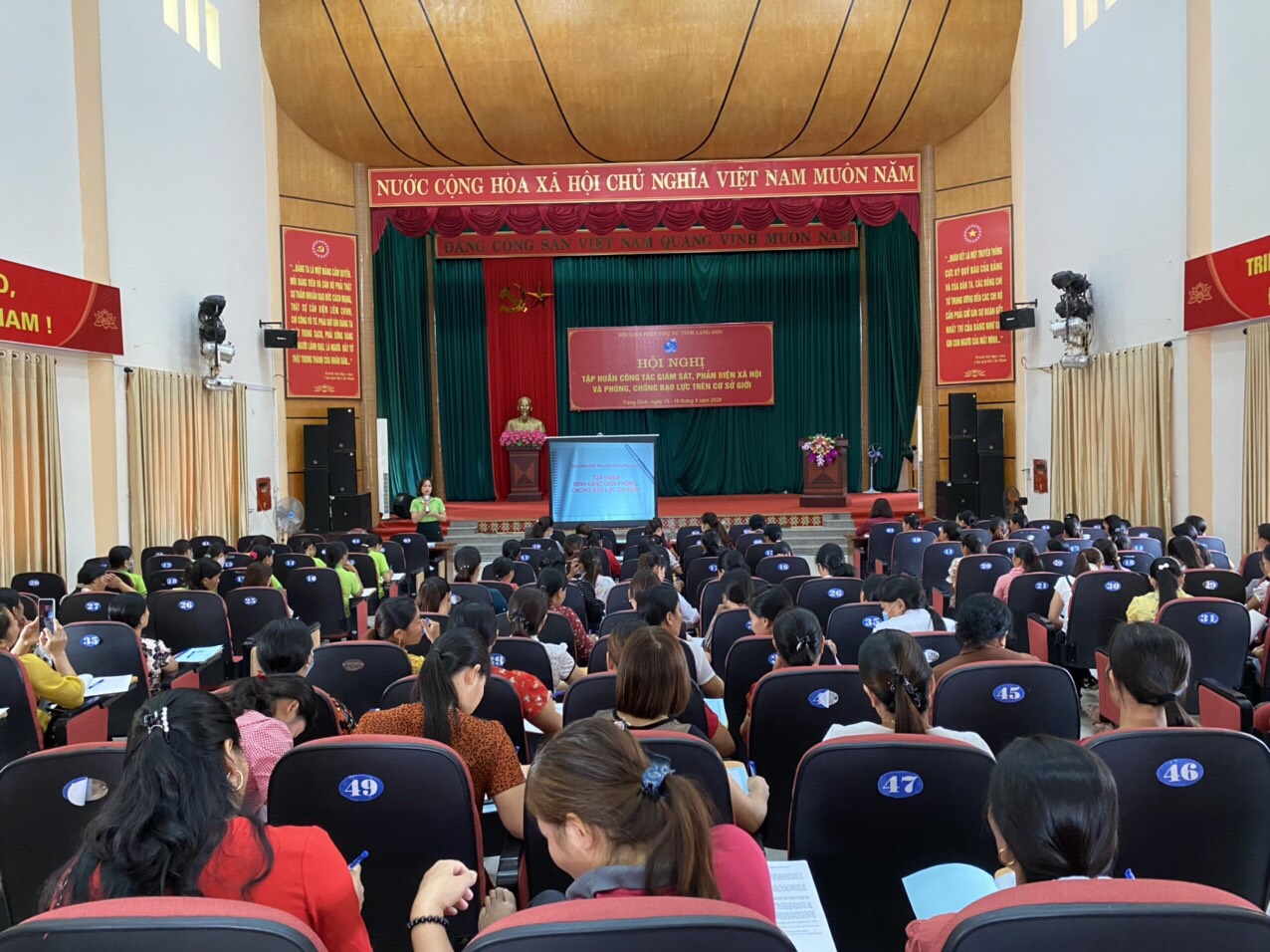 Toàn cảnh Hội nghị tập huấn huyện Tràng Định